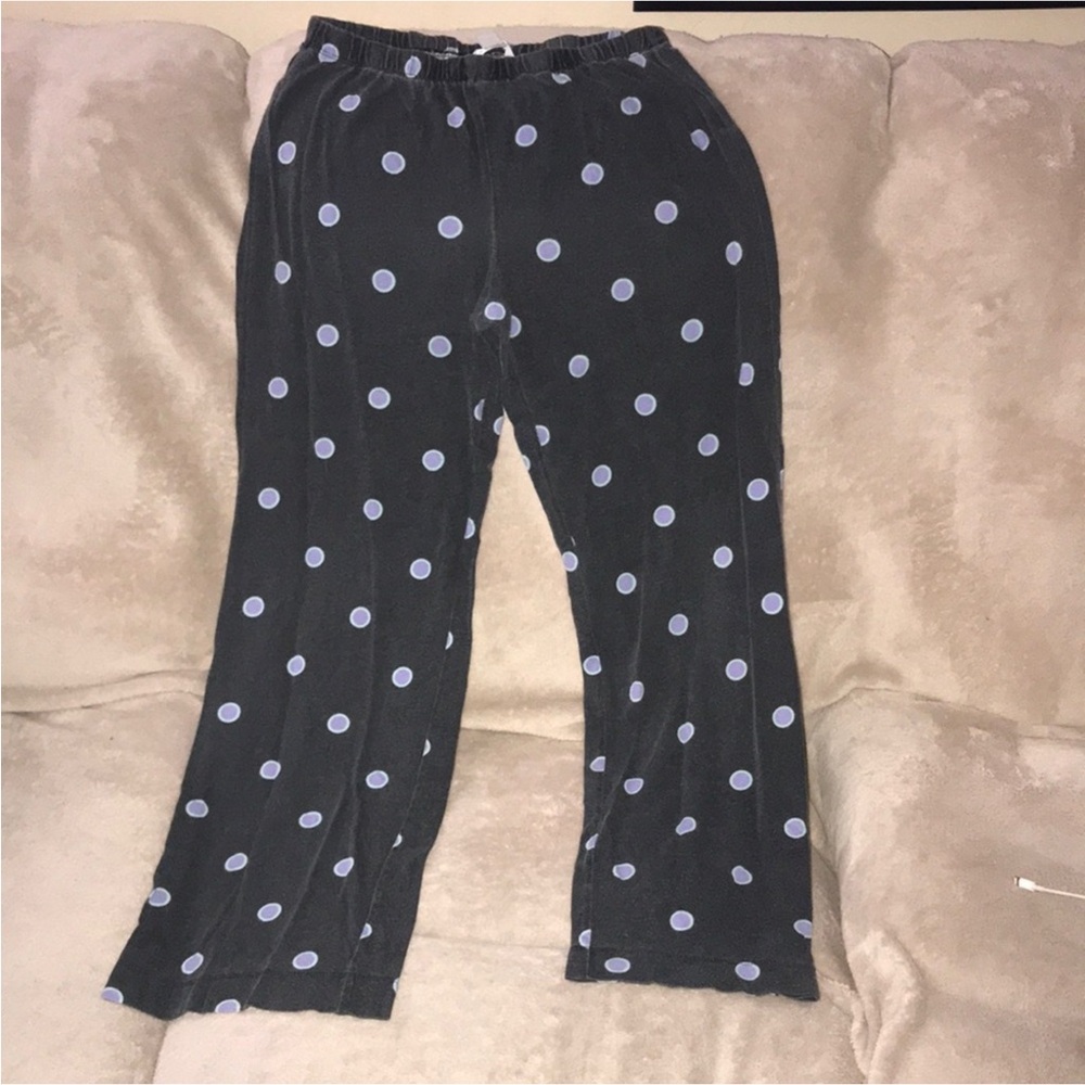 Joe Fresh grey purple and blue wide leg sleep pants size XS